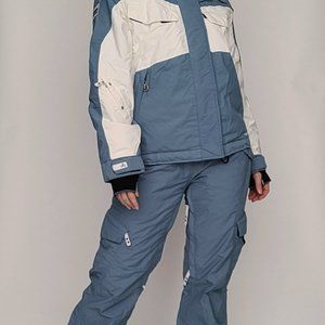 SECTION Teal Blue Winter Ski Jacket and Pants Set